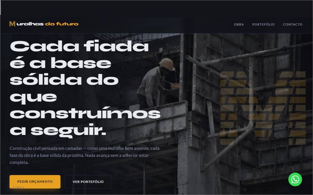 Captura de ecrã — Muralhas do Futuro